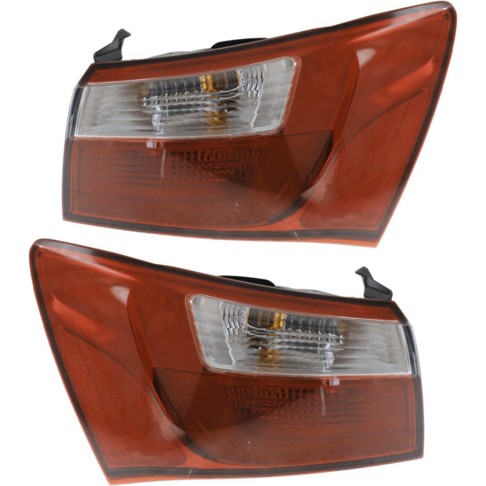 Tail Light For Kia 2012-2017 Rio Sedan Set Of 2 Driver And Passenger Side Outer