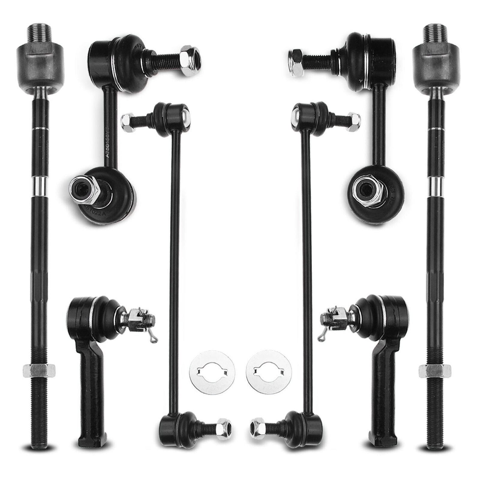 8x Front & Rear Sway Bars End Tie Rod Ends Kit For Honda CR-V L4 2.4L 2007-2011