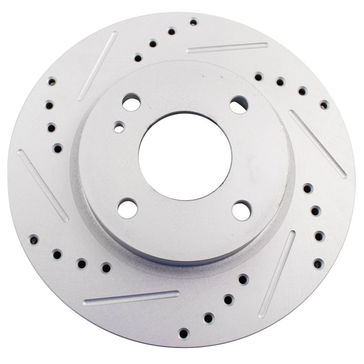 For Ford 2011-2019 Fiesta Front Performance Drilled & Slotted G-Coated Rotor