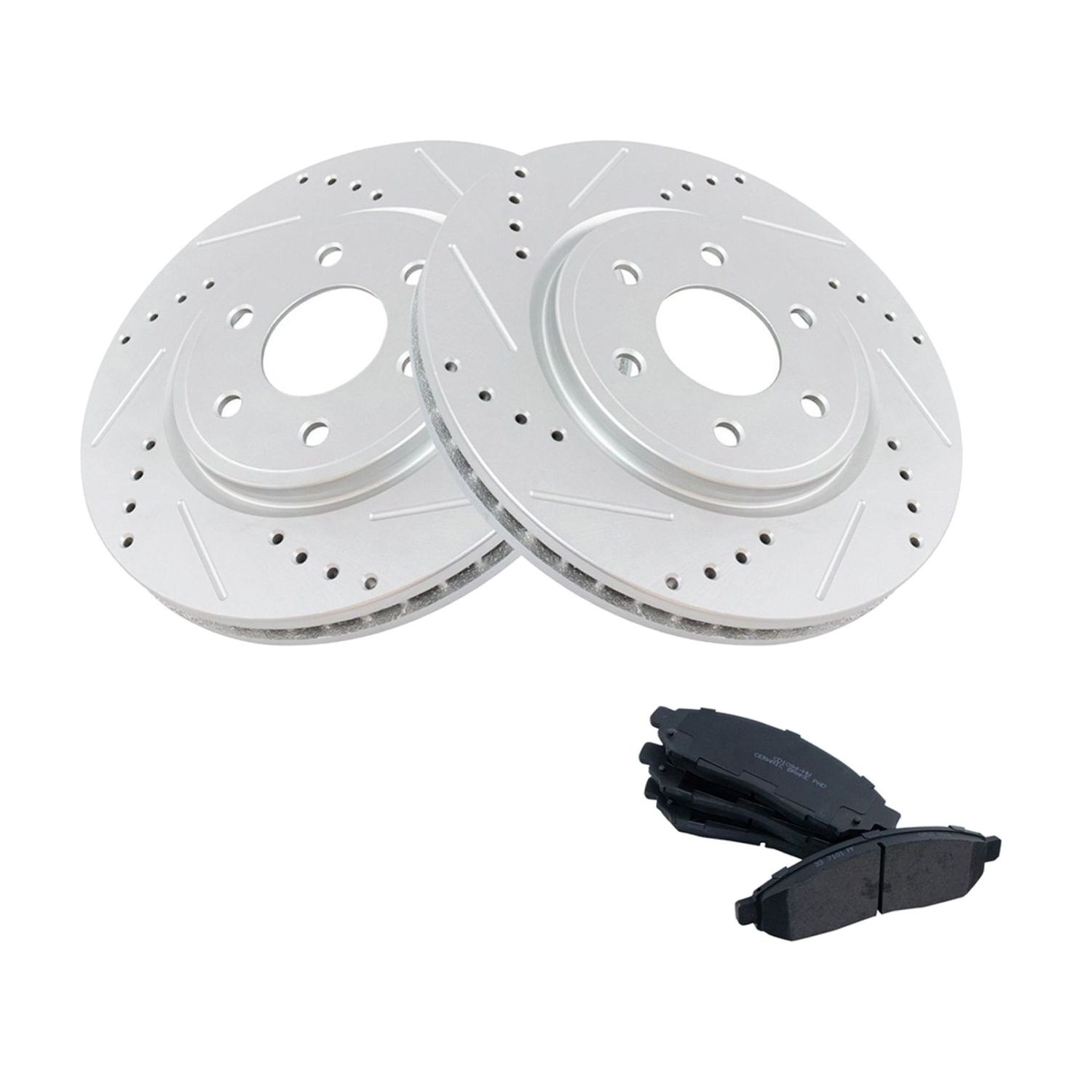 For 05-21 Nissan Frontier LE Brake Rotor & Coated & Ceramic Pad Front Kit W/