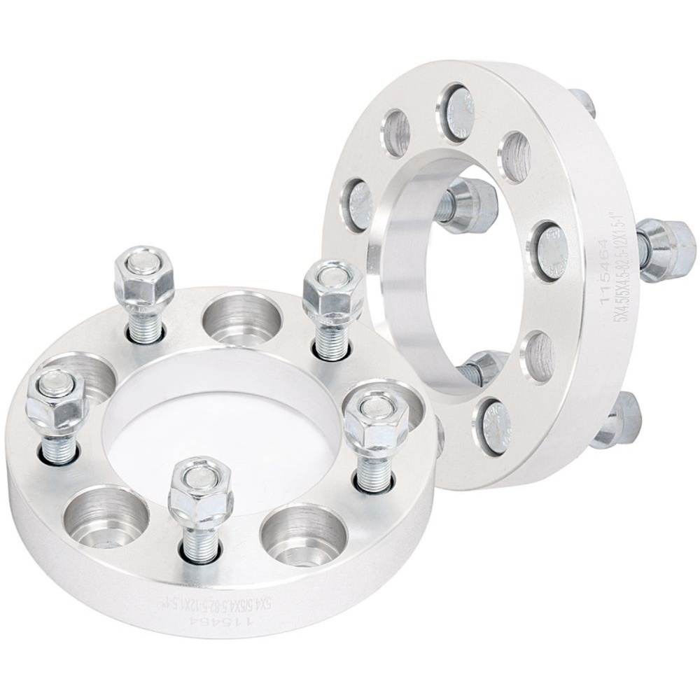 2Pcs 1" 25mm 5x4.5 To 5x4.5 12x1.5 Wheel Spacers For Kia For Hyundai Jeep Ford