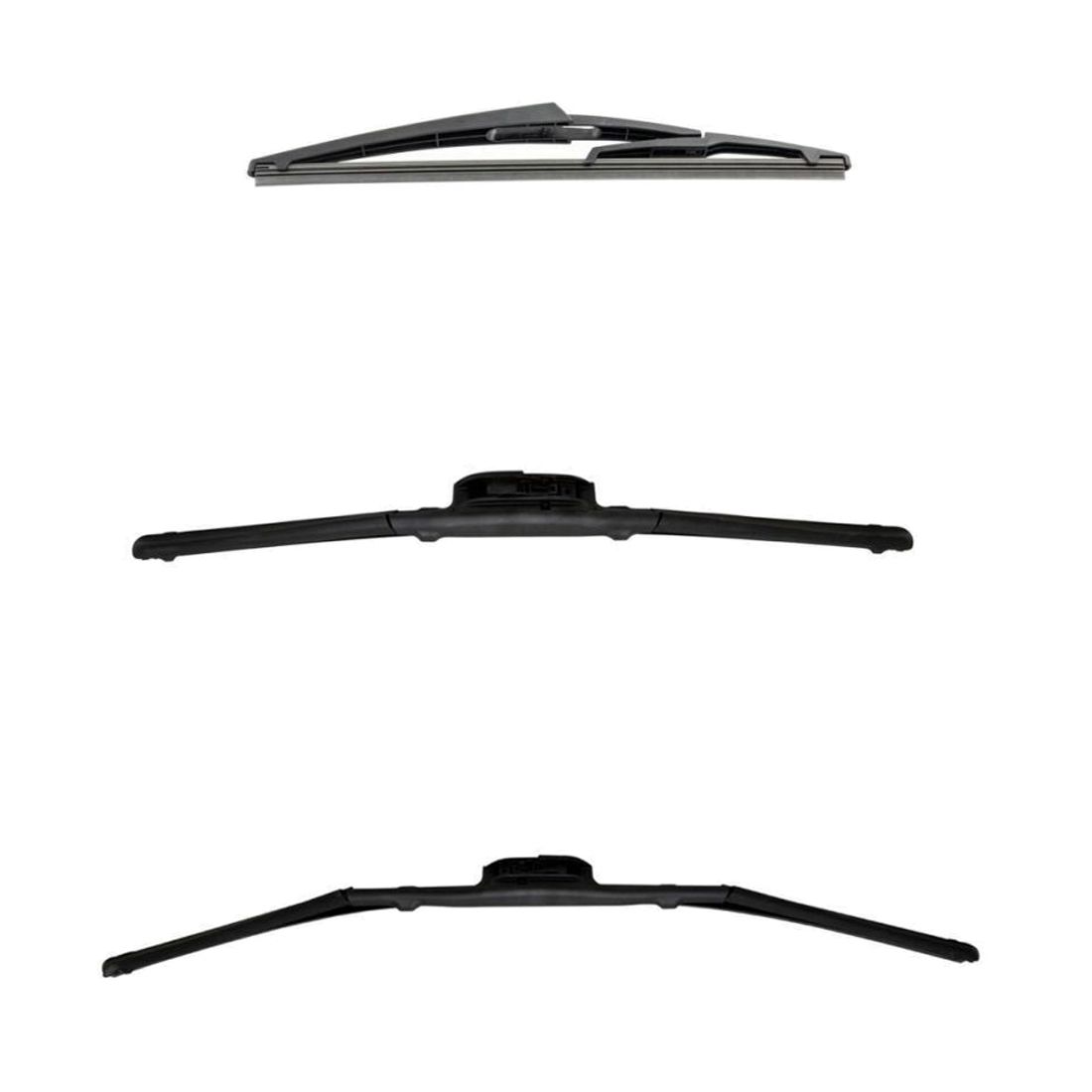 Sentry & Exact Fit Windshield Wiper Blade Front & Rear 3pc Set