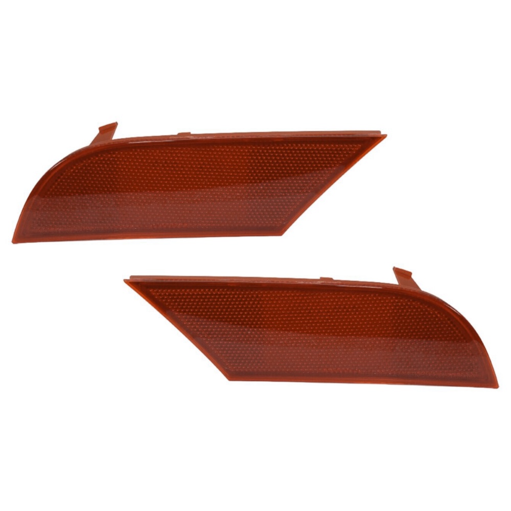 Bumper Face Bar Reflectors Light Lamp Set Of 2 Rear Driver & Passenger Side Pair