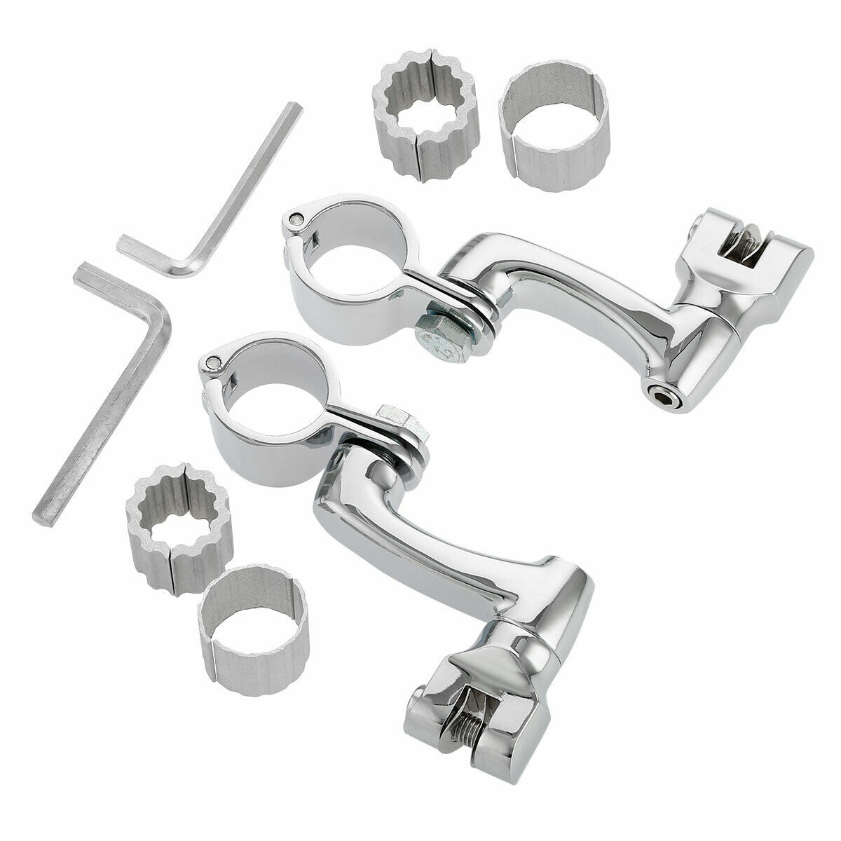 22mm 25mm 32mm 35mm Highway Foot Pegs Mount Clamps Fit For Harley Touring Chrome