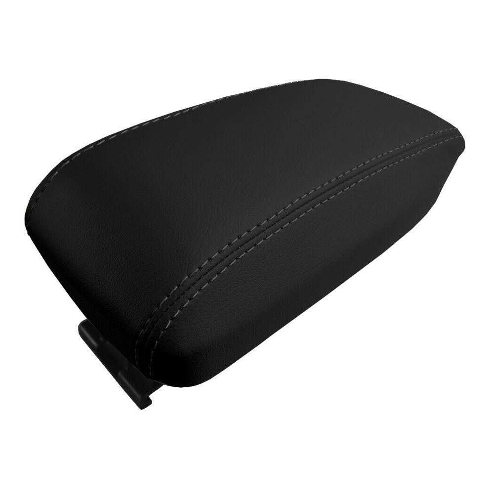 Console Lid Armrest Cover Leather For Toyota Corolla 2014-2019 Black