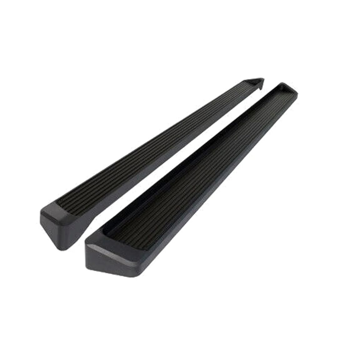 Black Running Boards For 19-23 Silverado 1500 Standard Cab Pickup Regular Cab