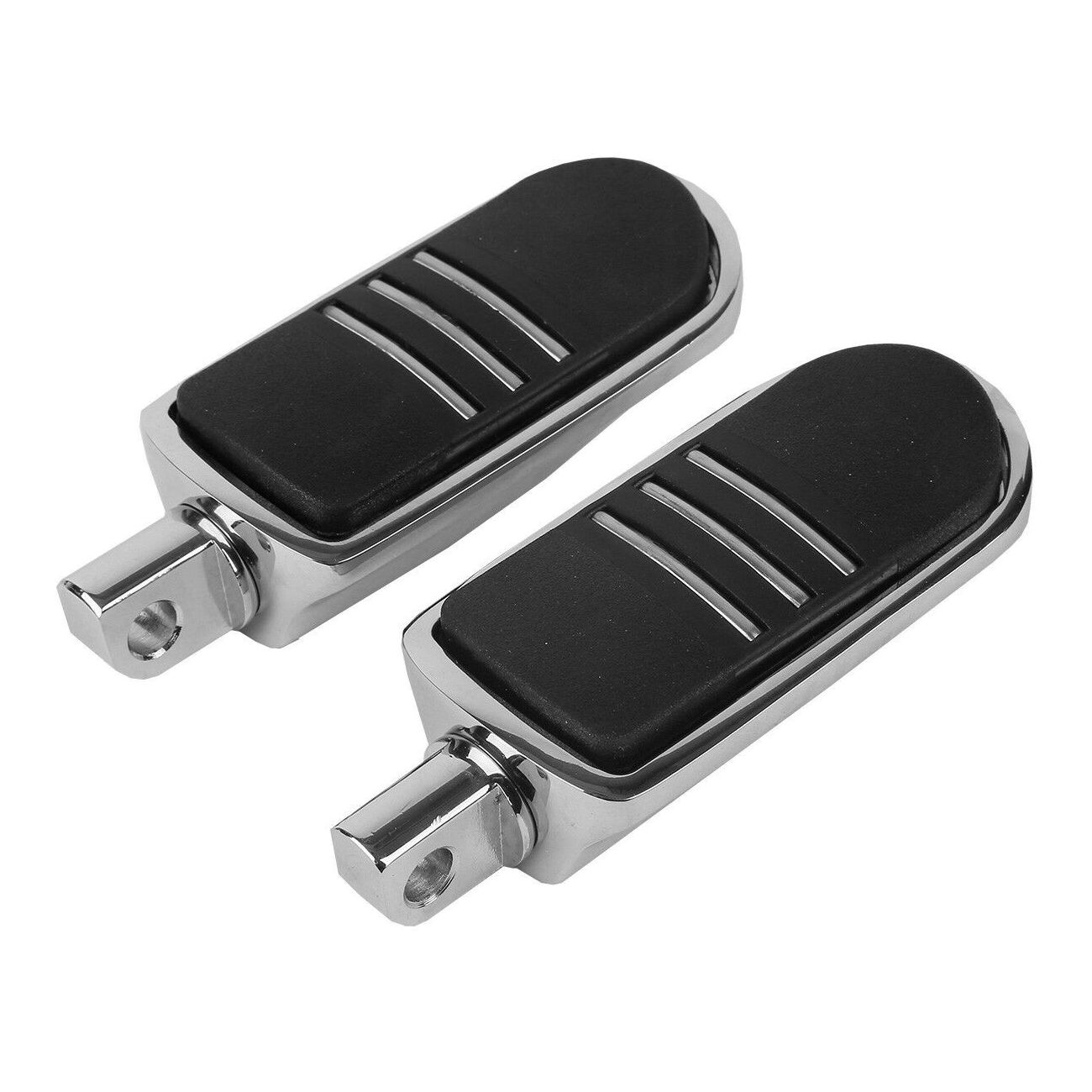 Chrome Male Mount Highway Foot Pegs For Harley Dyna Wide Super Glide Low Rider