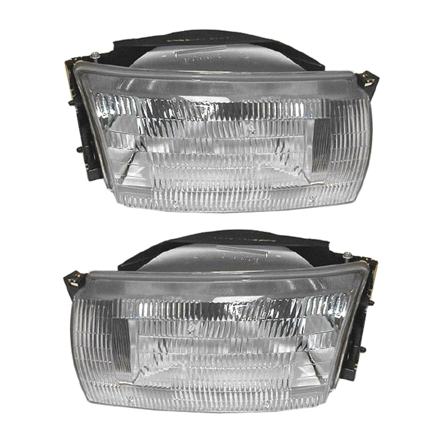 For 1993-1995 Villager 1993-1995 Quest Front Headlights Headlamps Set Left &