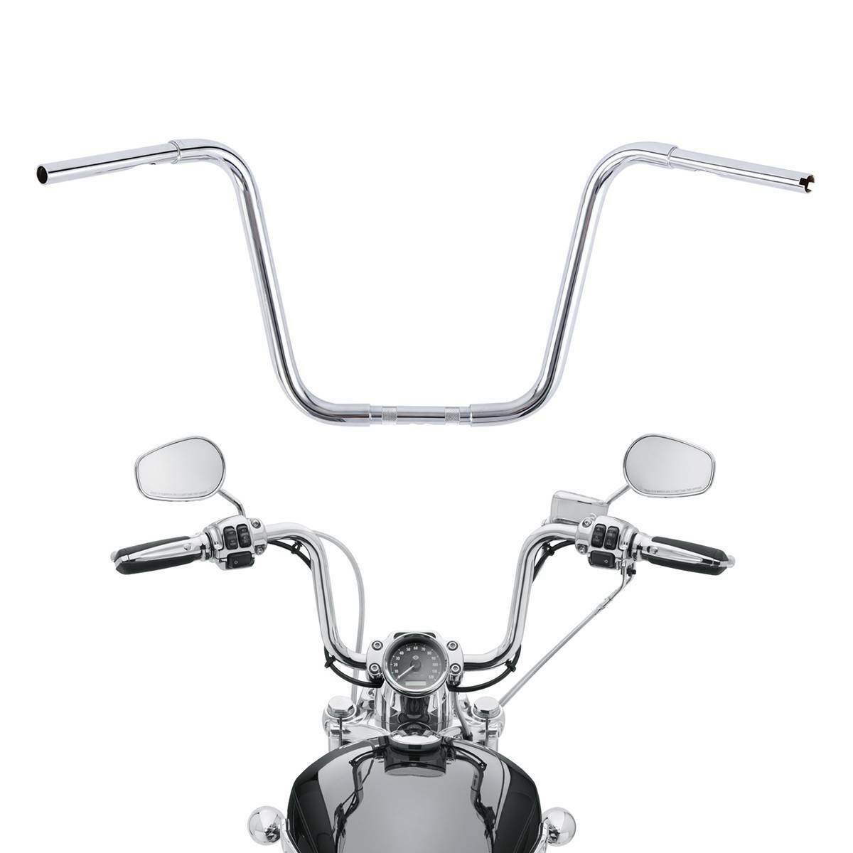 16" Rise Ape Hangers Bar 1-1/4" 32mm Handlebar For 1965-2022 Harley-Davidson