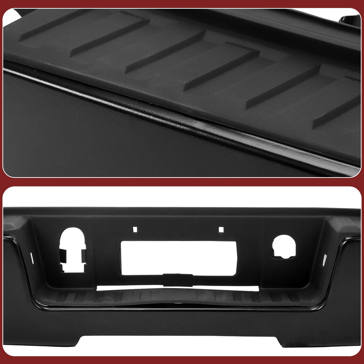 Black Rear Bumper Assembly For 2014-2018 19 Chevy Silverado GMC Sierra 1500