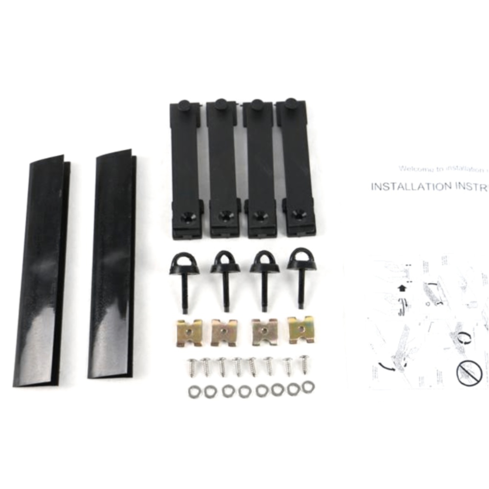 For Ford Explorer Police Interceptor Utility Roof Rack Bar 2Pc Black Aluminum