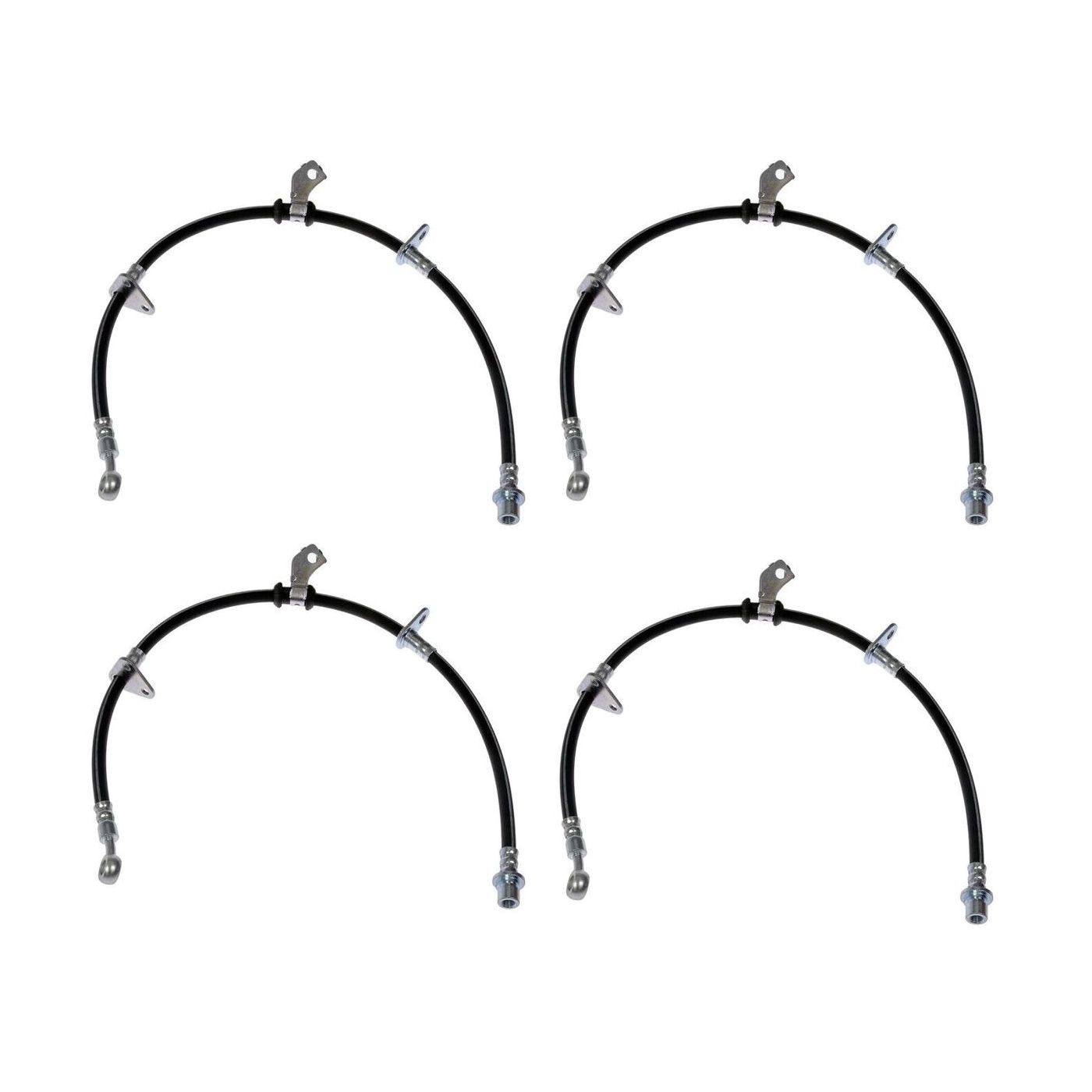 4 Sets Of - Brake Line Front Driver Left Side For Honda Civic Honda Civic Del Sol