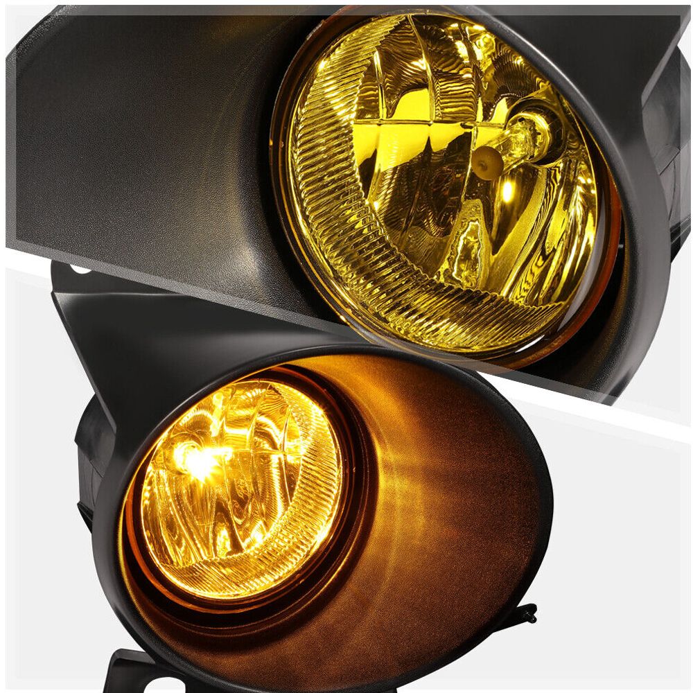 Fits 2006-2008 F150/Mark LT[Yellow]Bumper Fog Light Lamp W/Switch+Harness+Bezel