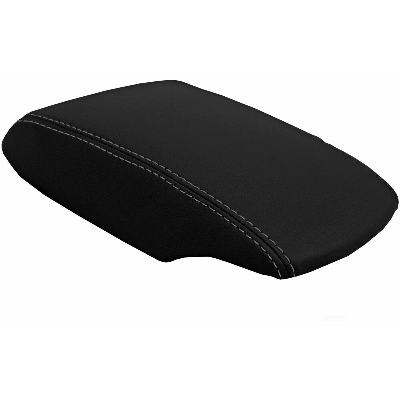 Console Lid Armrest Cover Leather For Nissan 2013-2019 Sentra Sedan Gray Stitch