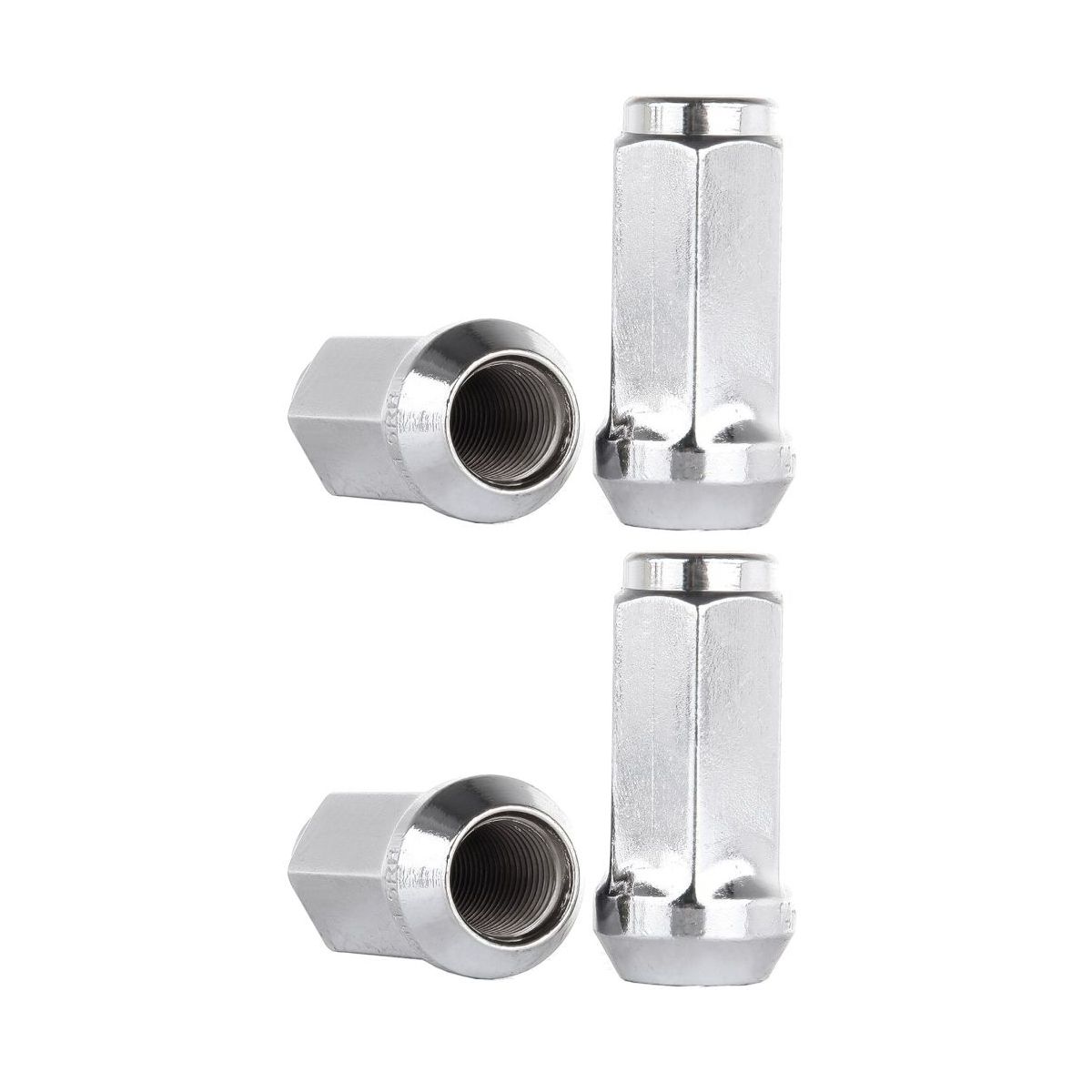 2 Sets Of - Chrome Lug Nuts M14x1.5 For Chevy Silverado 1500 Tahoe GMC Cadillac 1.9"