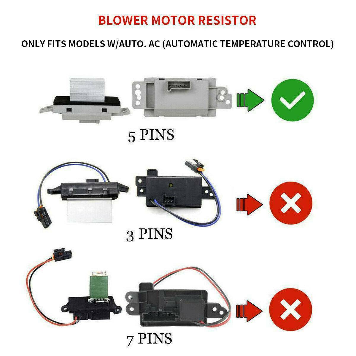 Blower Motor Resistor Control Module For Chevrolet Silverado GMC Envoy Sierra