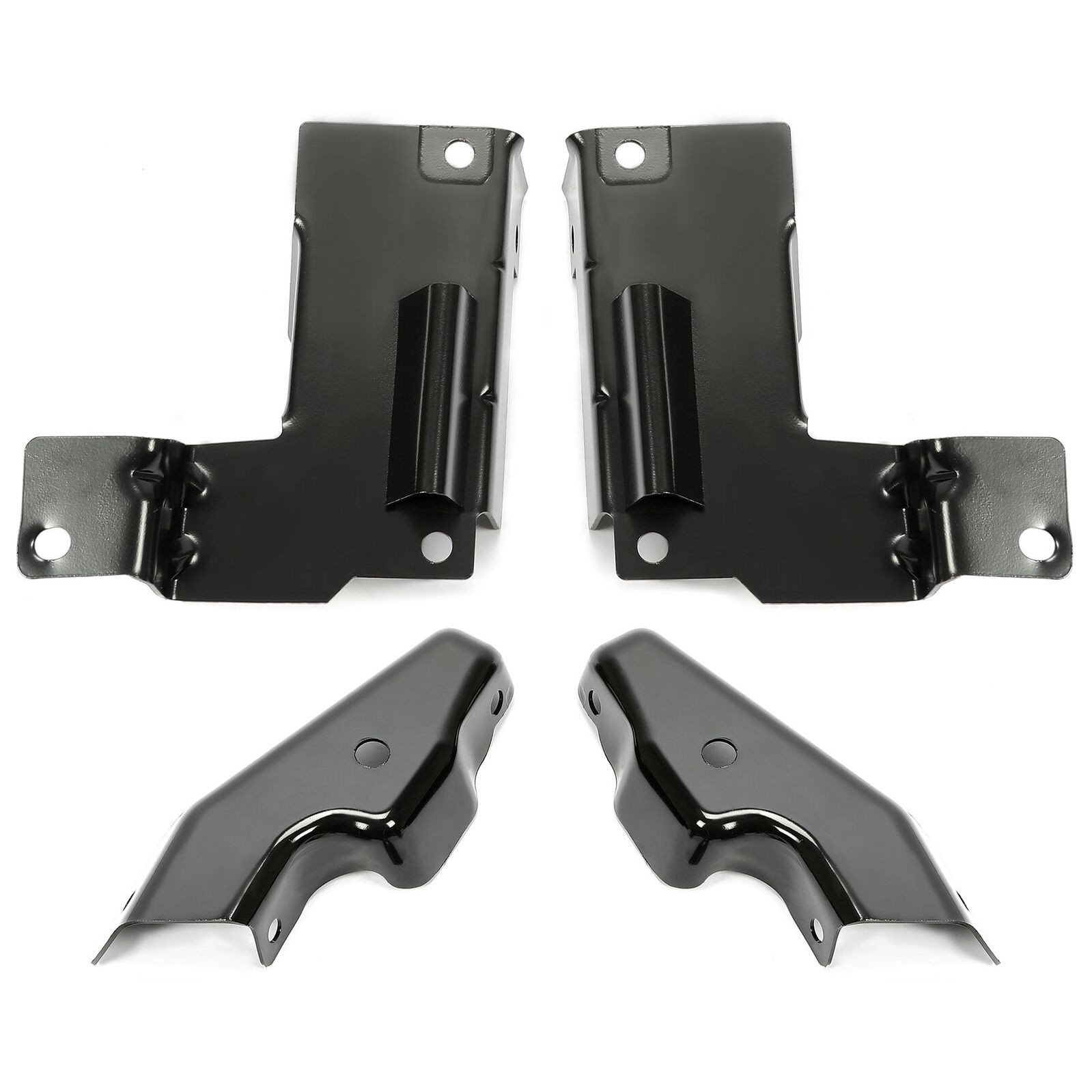 4PCS Front Steel Bumper Brackets Set For Chevy 03-06 Chevy Silverado 1500-3500