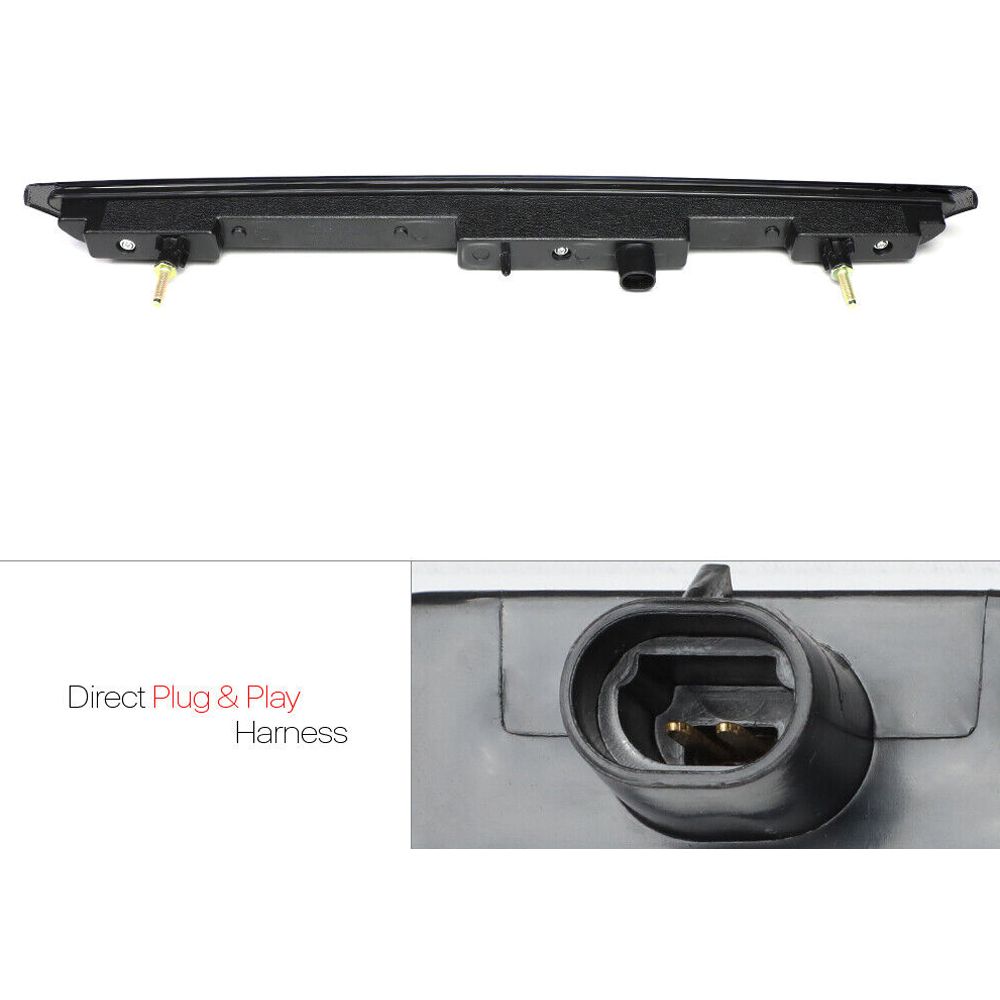 Fits 2007-2014 Tahoe/Yukon[Chrome/Smoke]Full LED Third 3rd Brake Light Tail Lamp