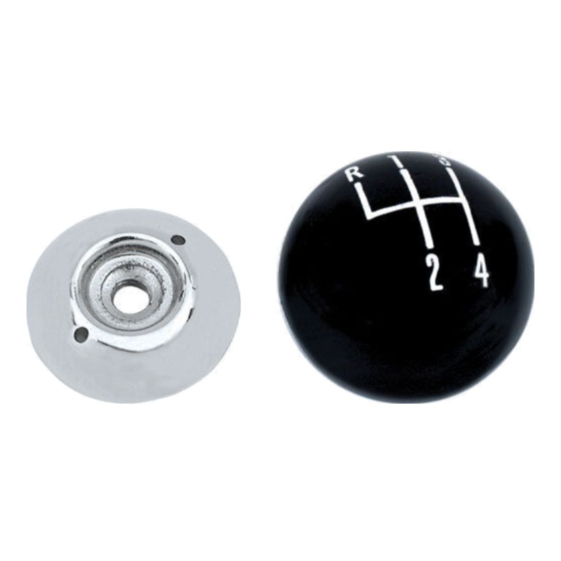 Black 4 Speed Shift Knob W/ 5/16"-18 SAE Thread For Buick Oldsmobile Pontiac
