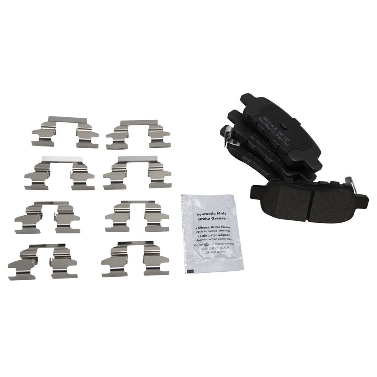Front & Rear Metallic Brake Pad & Rotor Kit W/Chemicals
