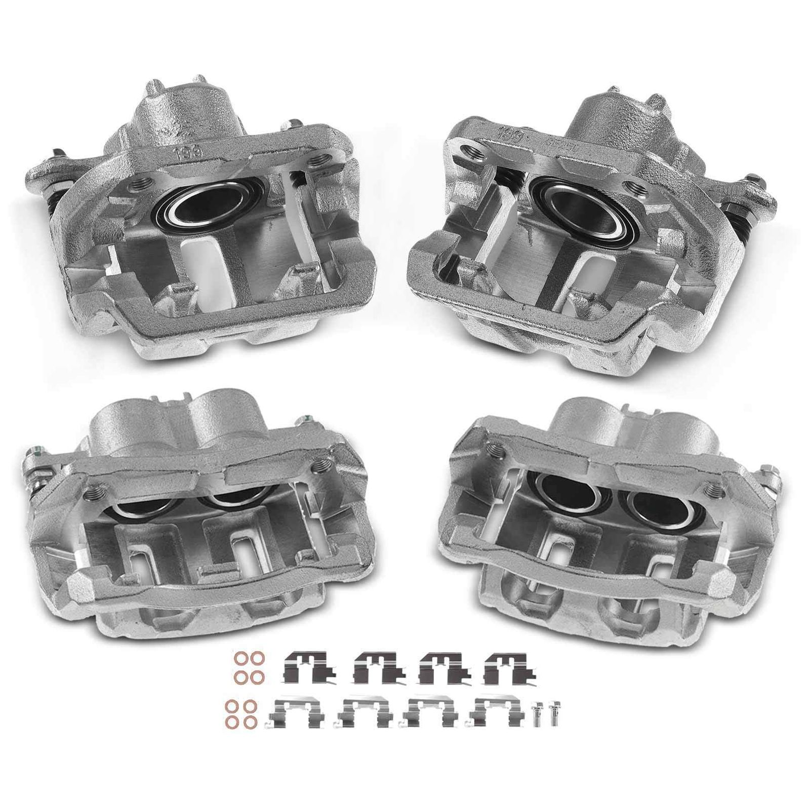 For 2005-2010 Honda Odyssey 4Pcs Front & Rear Disc Brake Caliper With Bracket