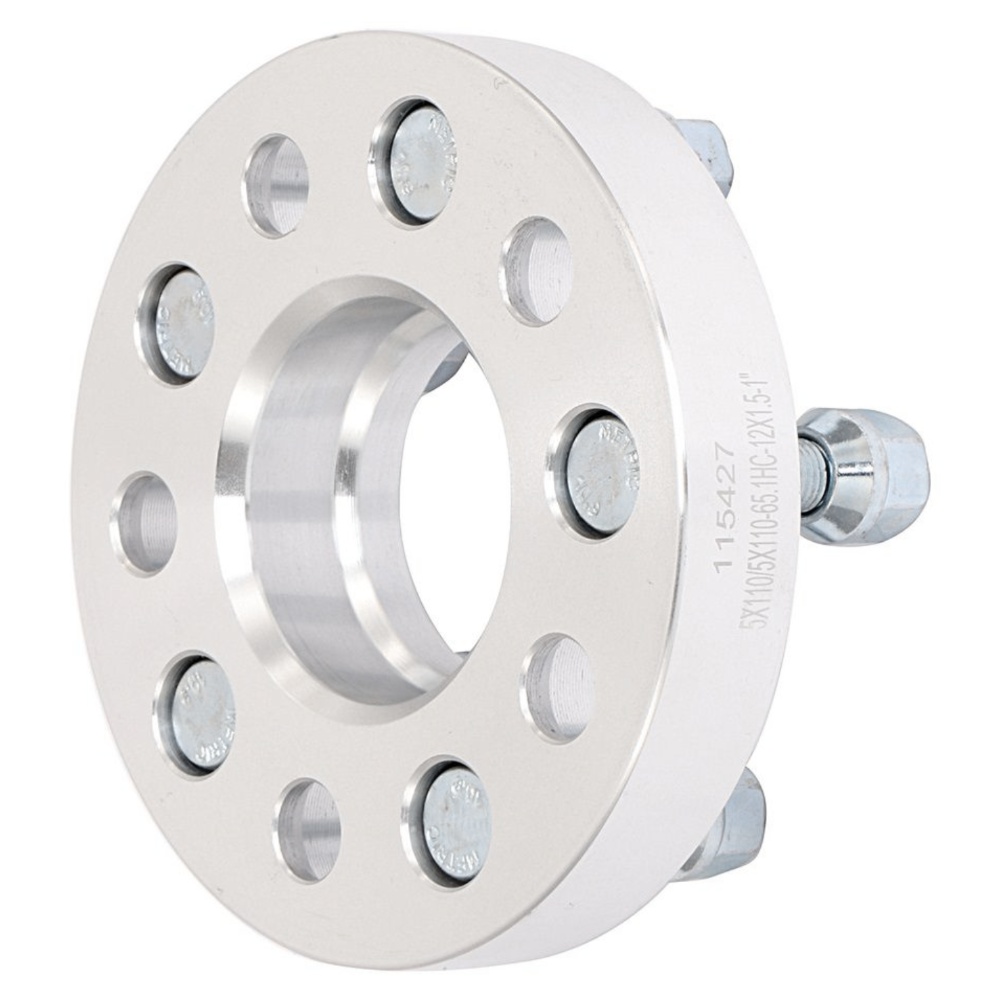 4Pc 25mm (1") Hubcentric Wheel Spacers 5x110 To 5x110 12x1.5 Stud For Chevy