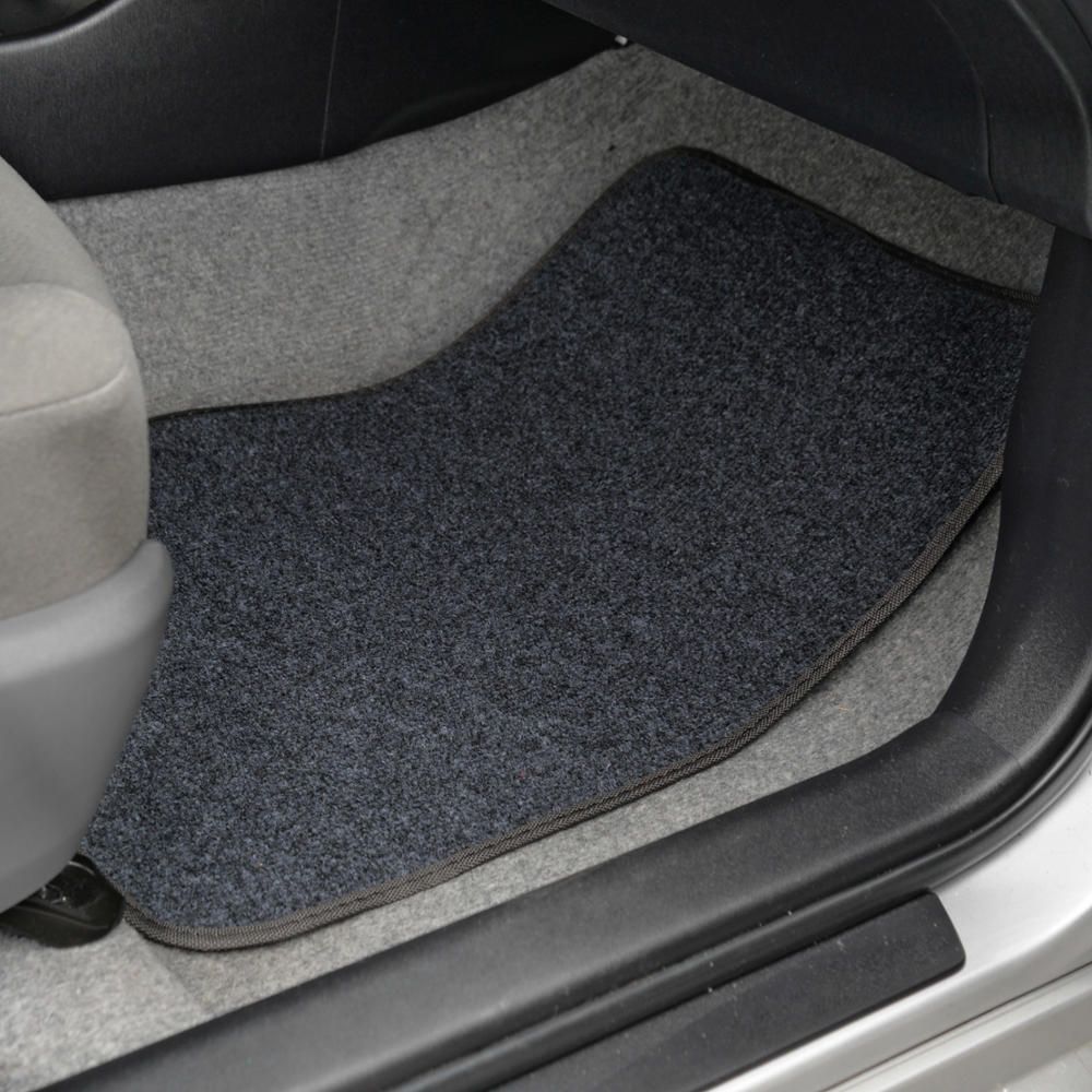 Auto Floor Mats For 2004-2017 Canyon Car SUV Carpet W/Heelpad 4PC-Dark Gray