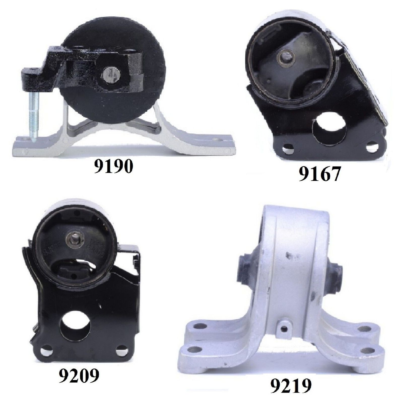 4pcS MOTOR & TRANS MOUNT For 02-06 Altima Base A86584-MCO0730201856 2.5L Auto