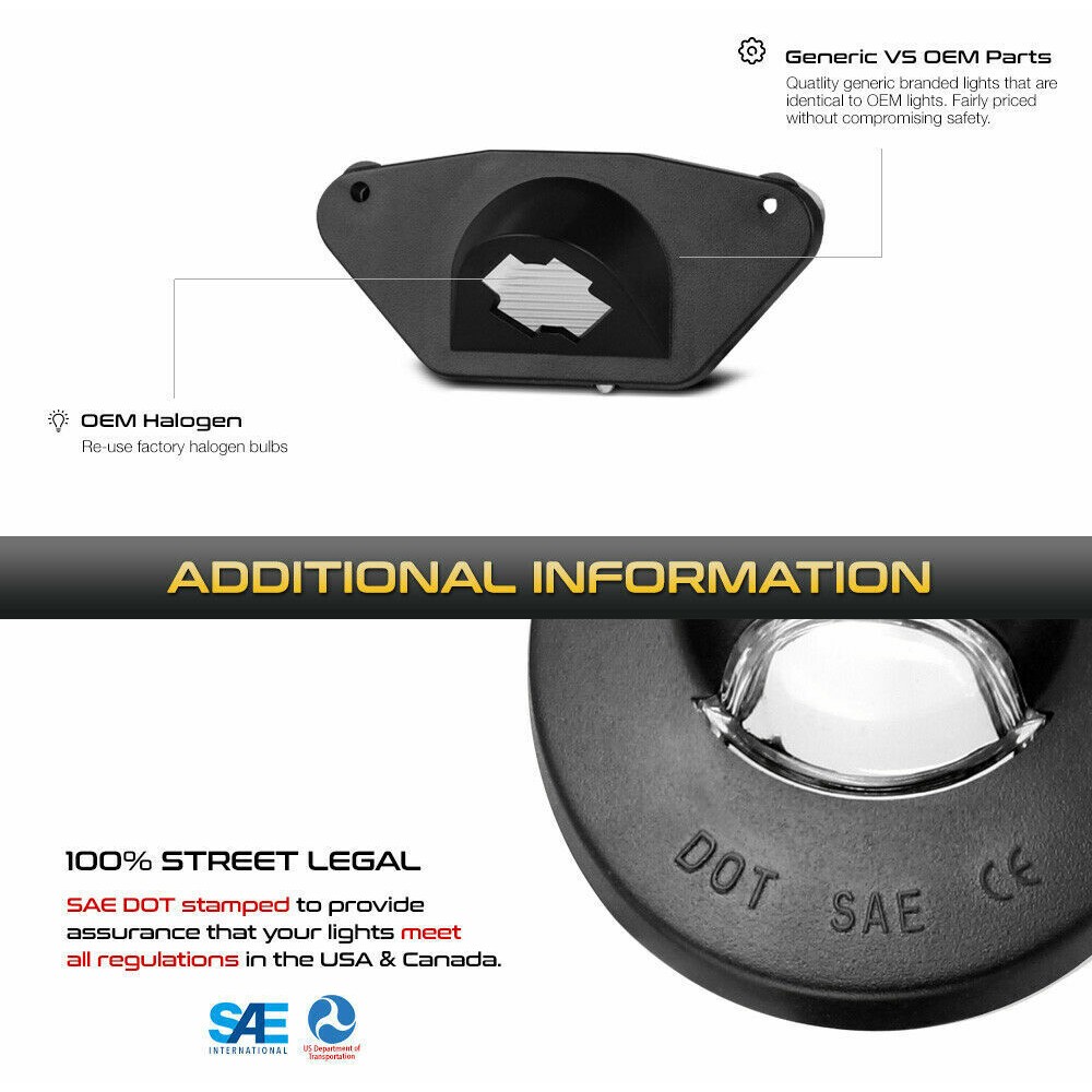 OE-STYLE License Plate Light LED Lamps Models