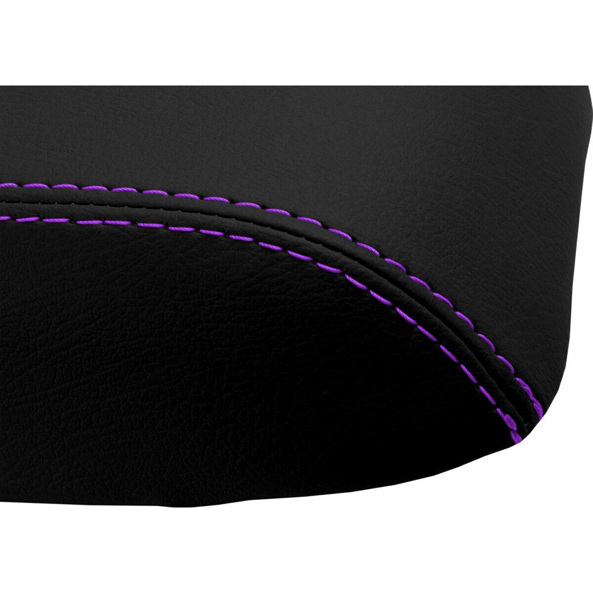 Console Lid Pull Over Armrest Cover Leather For Dodge Neon 00-05 Purple Stitch