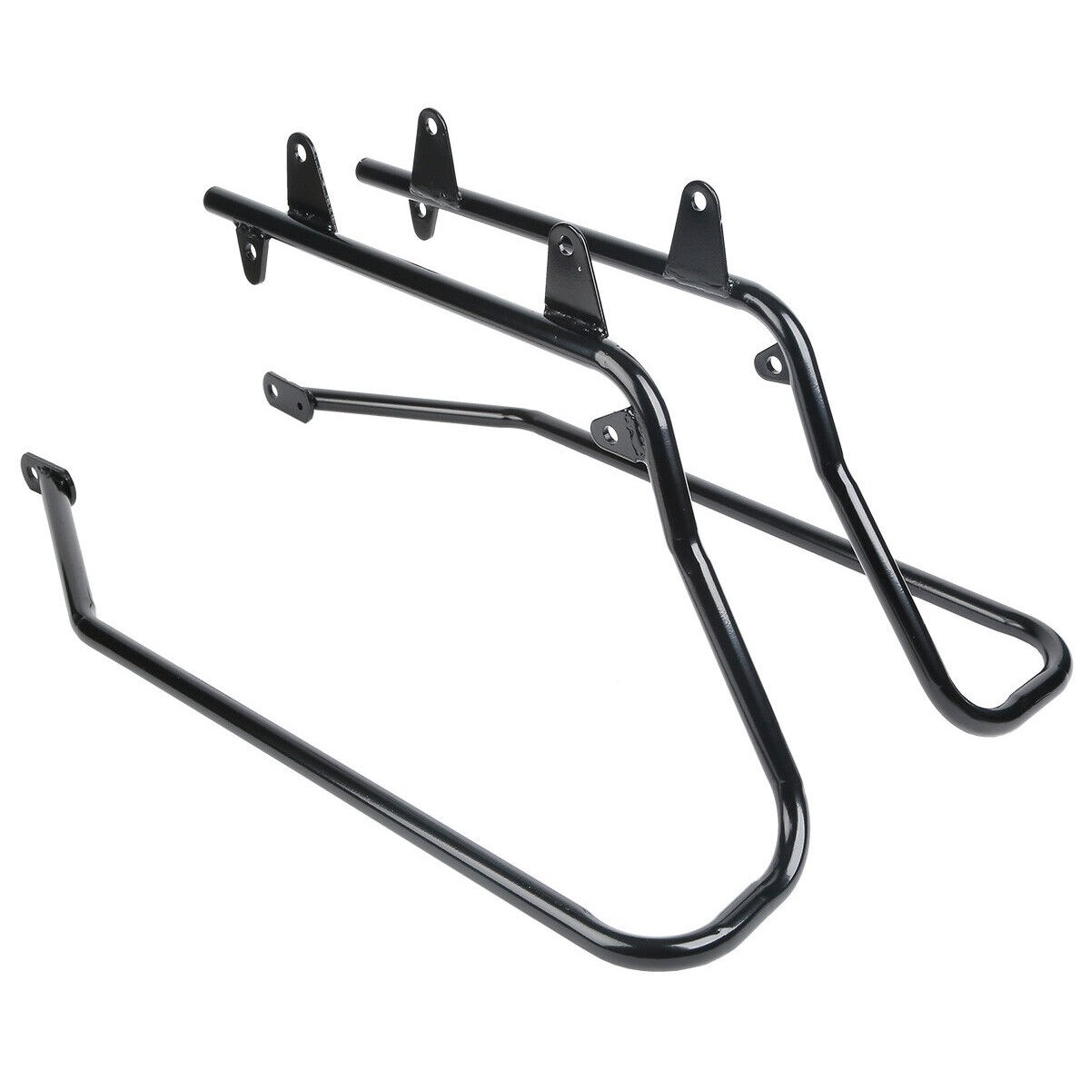 Complete Hard Saddlebags Saddle Bags W For Harley-Davidson Conversion Brackets