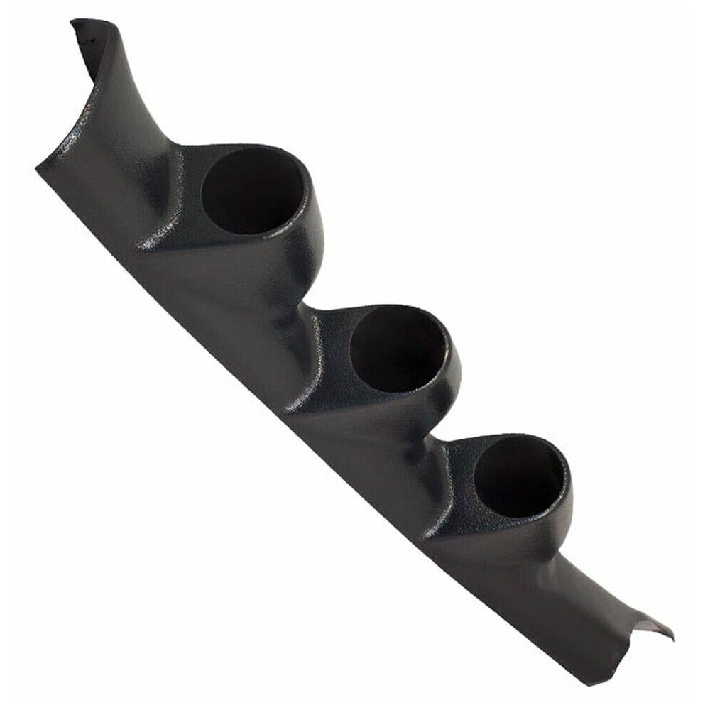Black Triple Gauge 52mm Pillar For 95-98 240SX Base 97-98 240SX LE 95-98 240SX SE S14