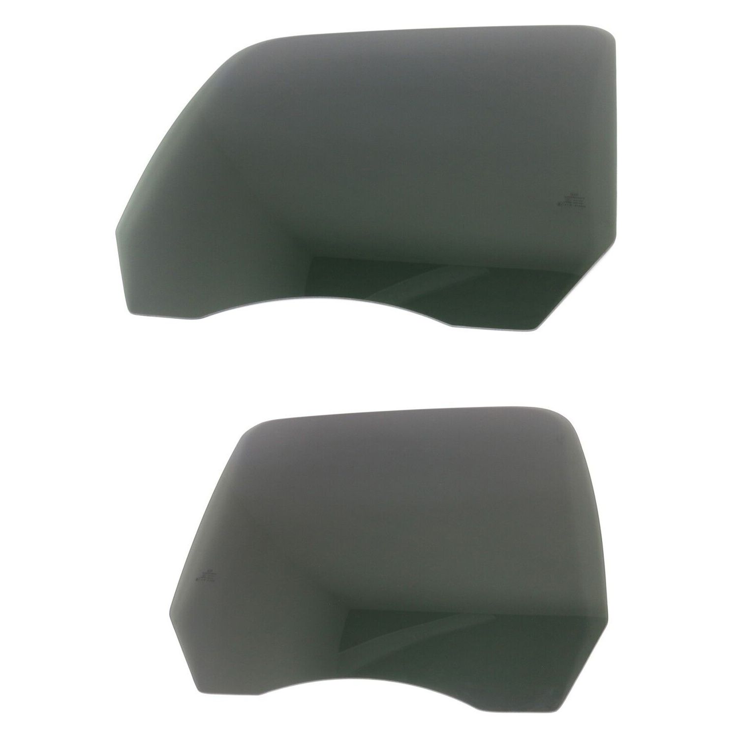 Set Of 2 Door Glasses Rear Driver & Passenger Side For 2007-2013 Avalanche Pair