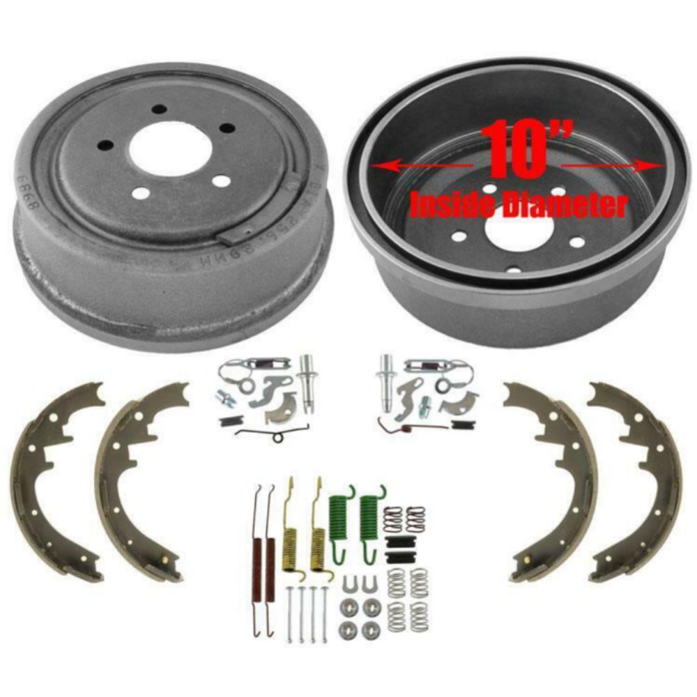 10" Brake Drums Brake Shoes For Ford Mazda 4 Wheel Drive 10" Larger 6pc