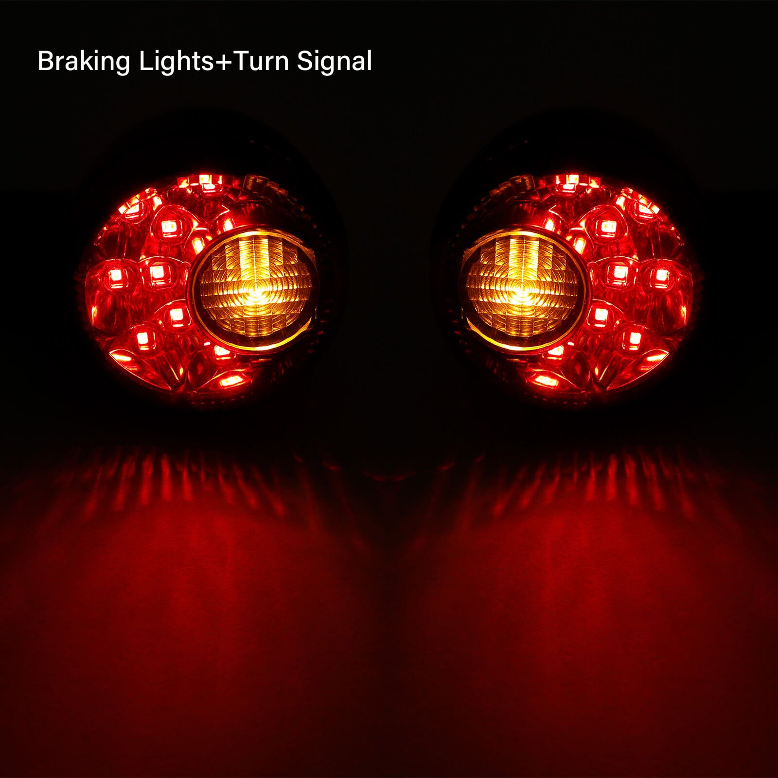 Black Rear Turn Signals LED Light Fit For Harley-Davidson Harley 883