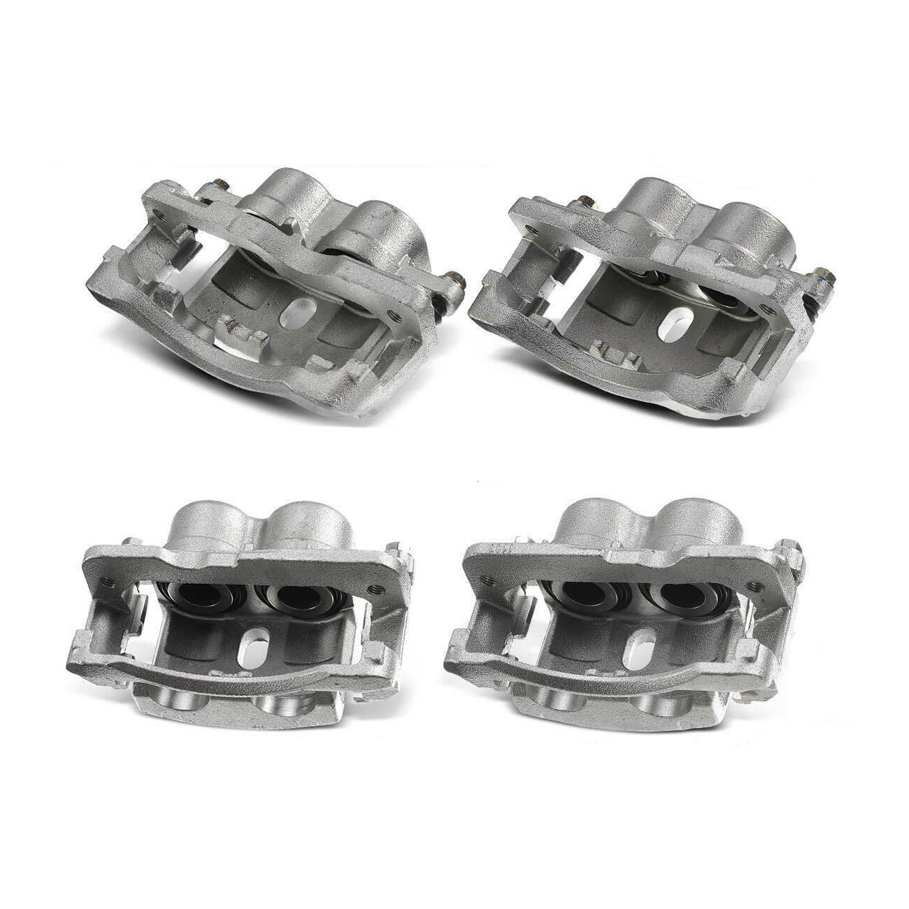 4x Brake Calipers W/ Bracket For Chevy Silverado 2500 GMC Hummer H2 Front & Rear