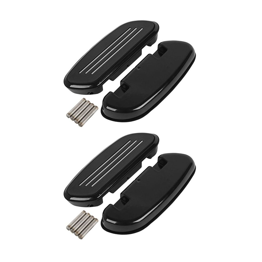 2 Sets Of - Passenger Floorboards Footboard For 1993-2022 Harley-Davidson Pegr