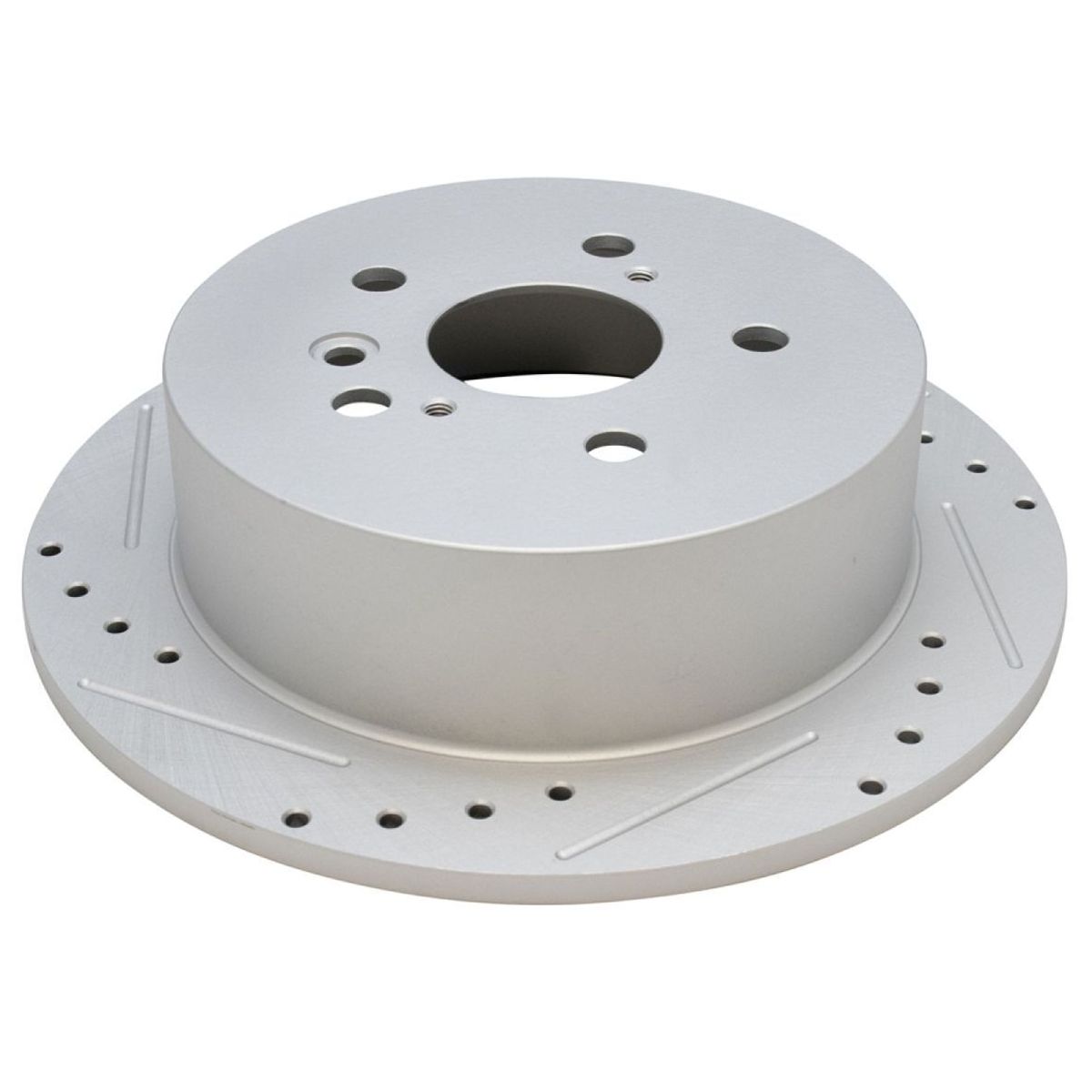 Front & Rear Ceramic Brake Pad & Performance Drilled Slotted Rotor