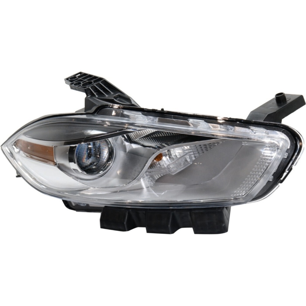 Headlight For 2016 Dodge Dart Sedan Driver And Passenger Side Chrome Interior
