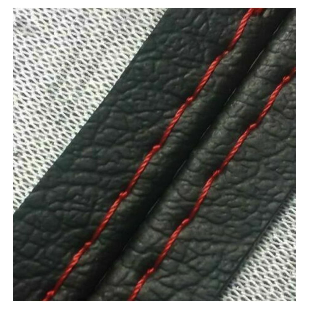 Center Console Lid Armrest Cover Leather For Nissan Xterra 2005-2015 Red Stitch