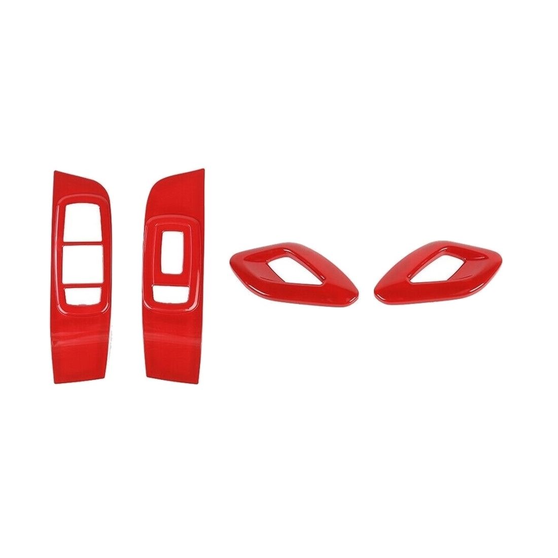 Door Handle & Window Lift Switch Panel Trim Red