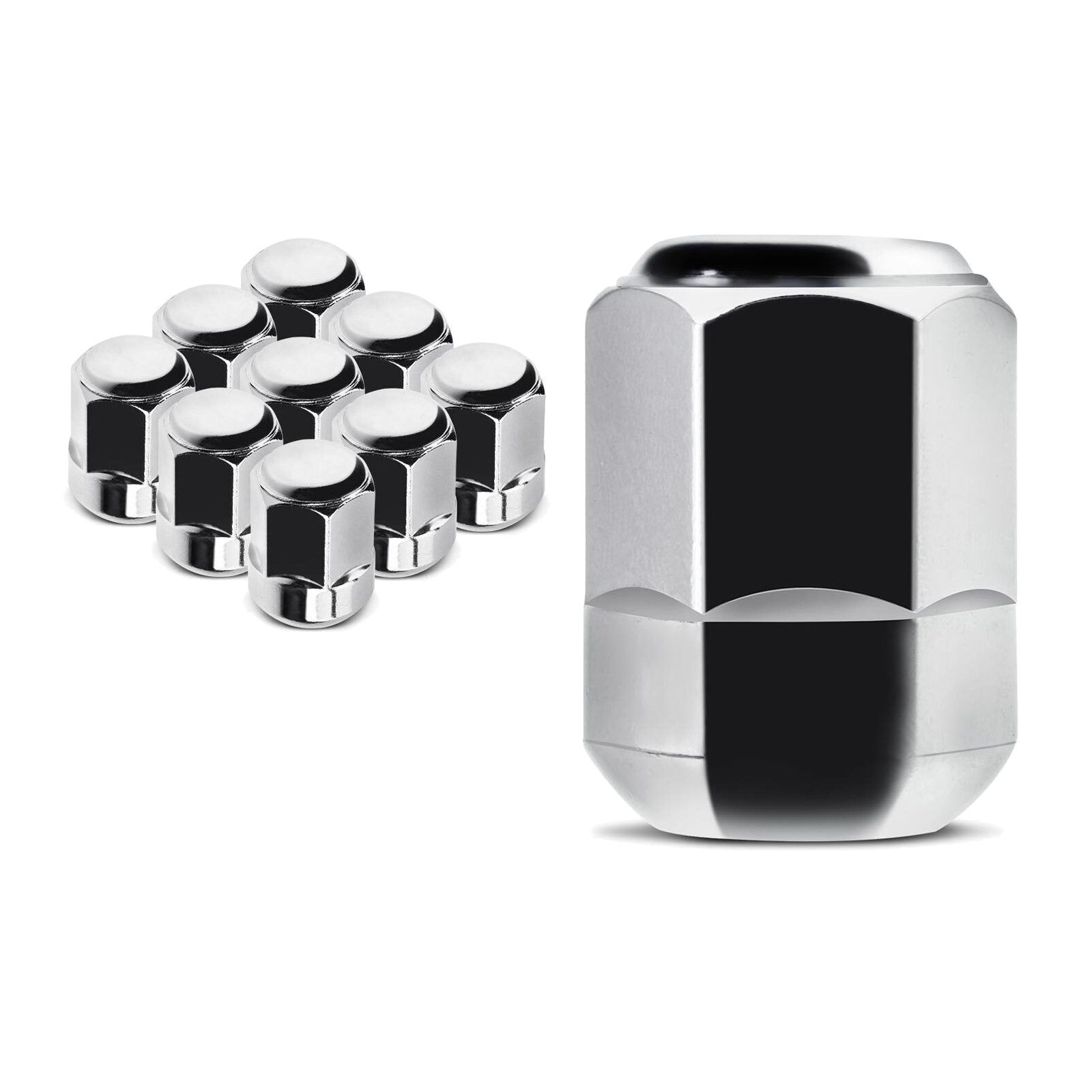 10x M14-1.50 Front/Rear Wheel Lug Nut For Honda Civic Odyssey Pilot Acura RL MDX