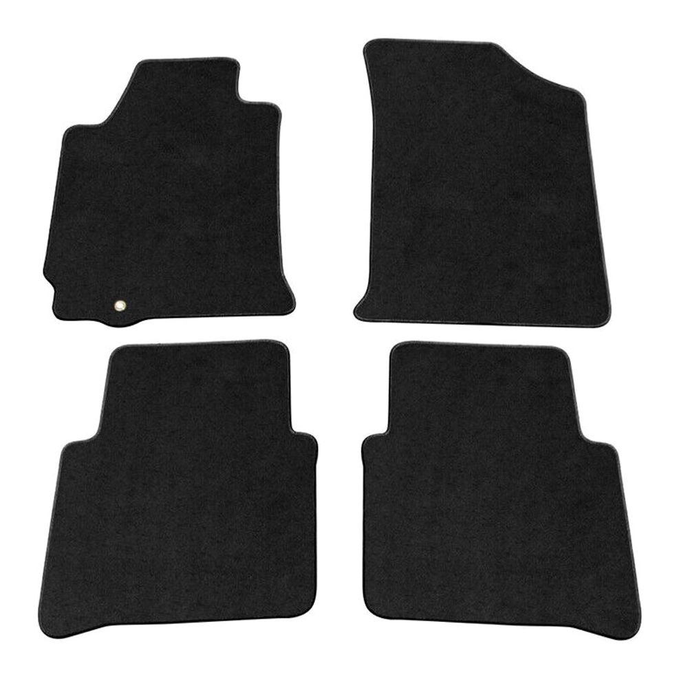 For 2010-2012 Altima SR Sedan 4 Door Black Nylon Floor Mats Carpet 4-pcs Set