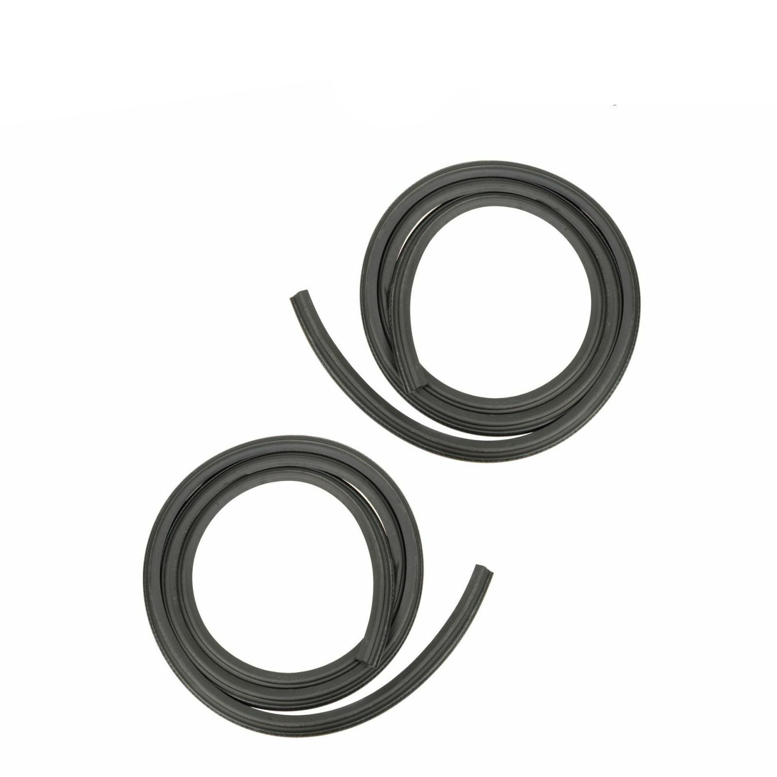 Front Body Mounted Door Seal Weatherstrip Rubber Pair Set For Ford Mazda 2 Dr
