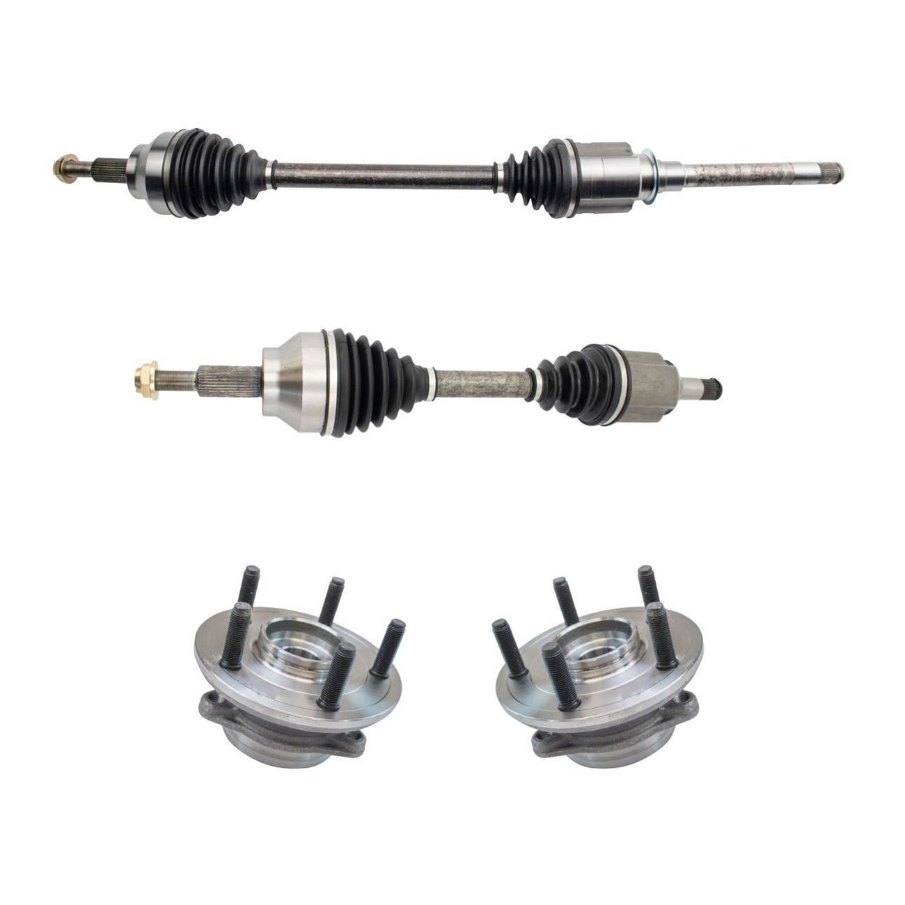 For Durango Grand Cherokee Front CV Axle Shaft Set With Hubs Assemblies