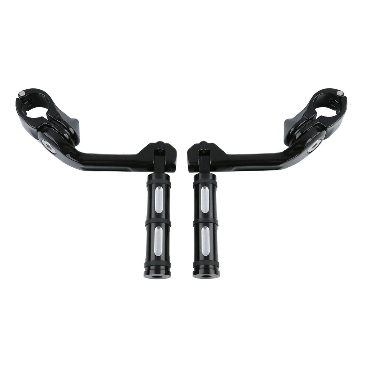 1-1/4'' Footpegs Highway Bar Pegs Long Angled Mount Fit For Harley Road Glide
