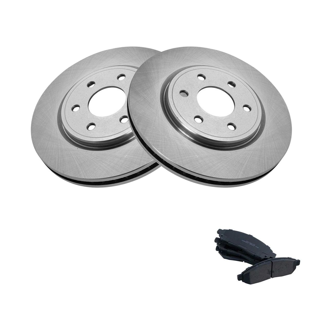 For 09-21 Nissan Frontier PRO-4X Front Ceramic Brake Pad & Rotor Kit W/Fluids