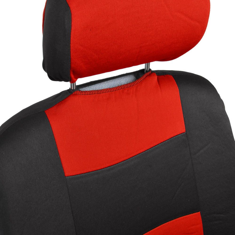 Car Seat Covers For 2014-2015 Cruze Diesel 2 Tone Red & Black W/Split Bench