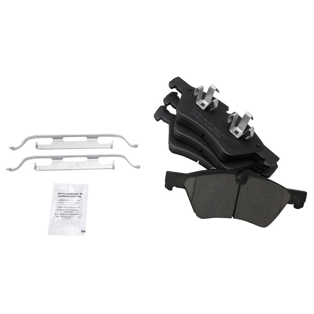 Front Ceramic Brake Pad Coated Rotor Kit For Mercedes-Benz 07-09 ML320 R420