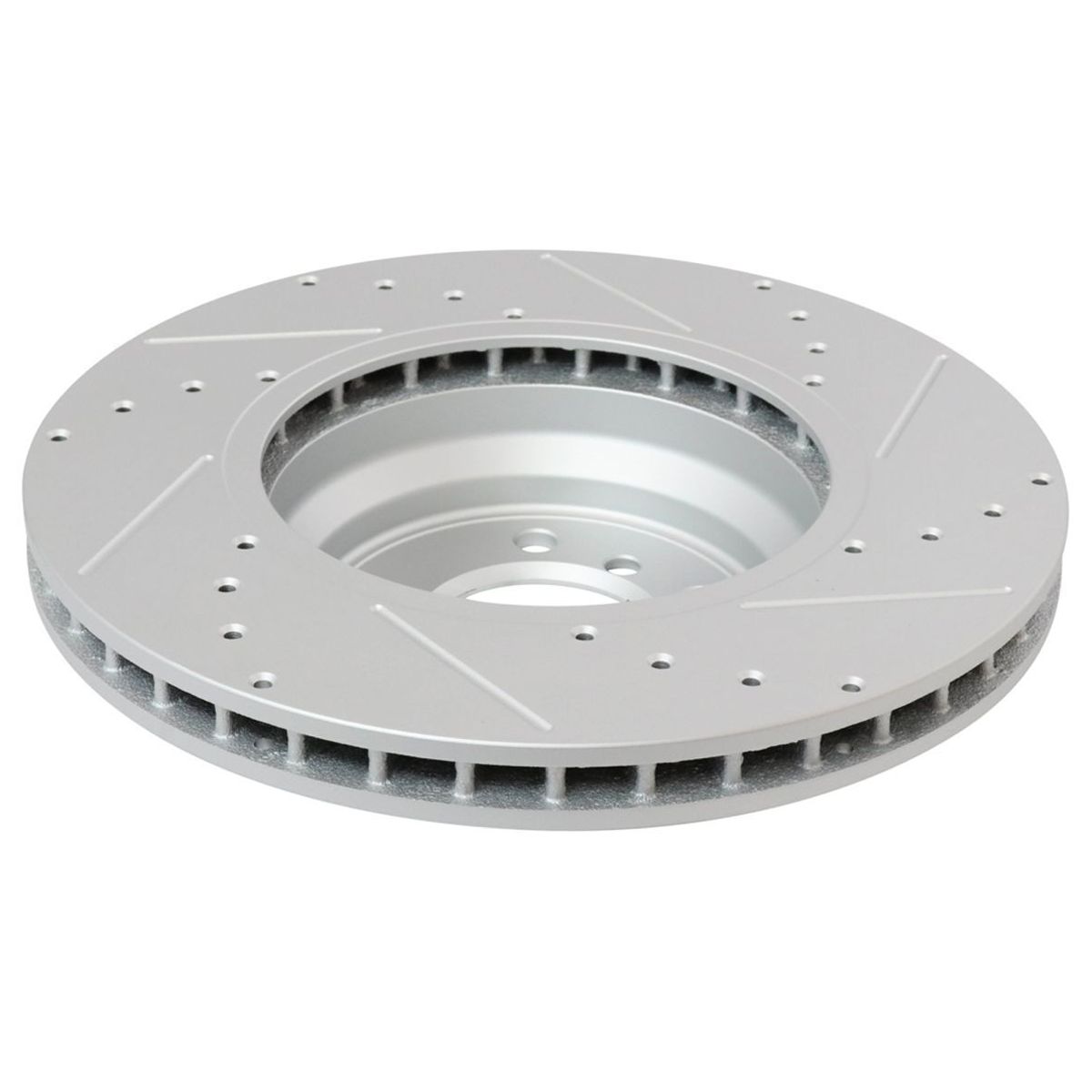 For 13-15 X1 Front Ceramic Brake Pad & Performance Drilled Slotted Coated Rotor